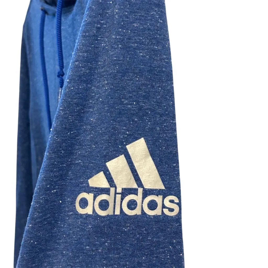 Adidas Women's Blue Hoodie Pullover Sweatshirt Size S Casual Fall - Image 2