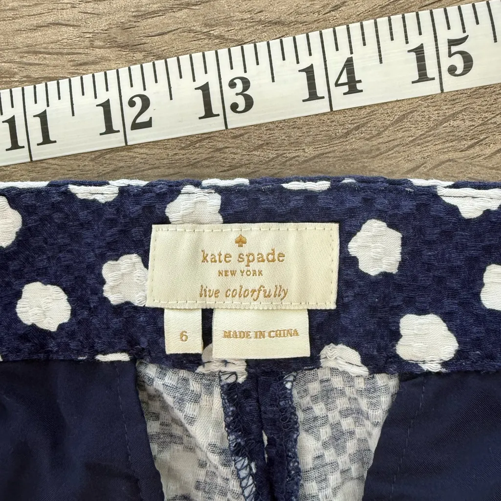 Kate Spade‎ Cloud Dot Jacquard Pant Size 6 - Image 8
