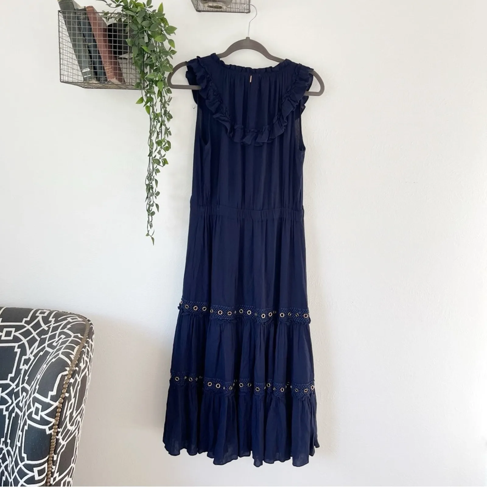 Misa Los Angeles Gabriella Grommet Midi Dress XS - Image 3