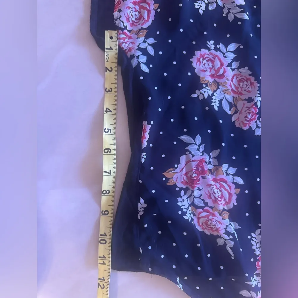 Top daniel rainn sleeveless black/flowery/ lace blouse S Button Down Floral - Image 9