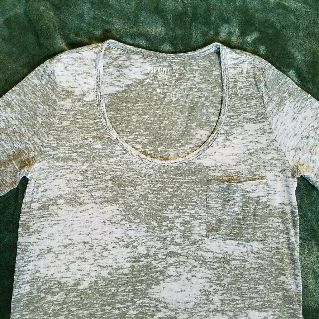 Decree Burnout Green Tshirt L Chest Pocket - Image 2