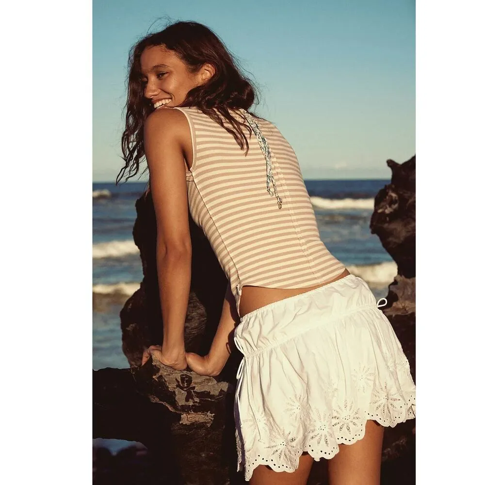 Free People Ariana Ost The Era Strand Necklace Navy Shell Pendant Bohemian Beach - Image 5