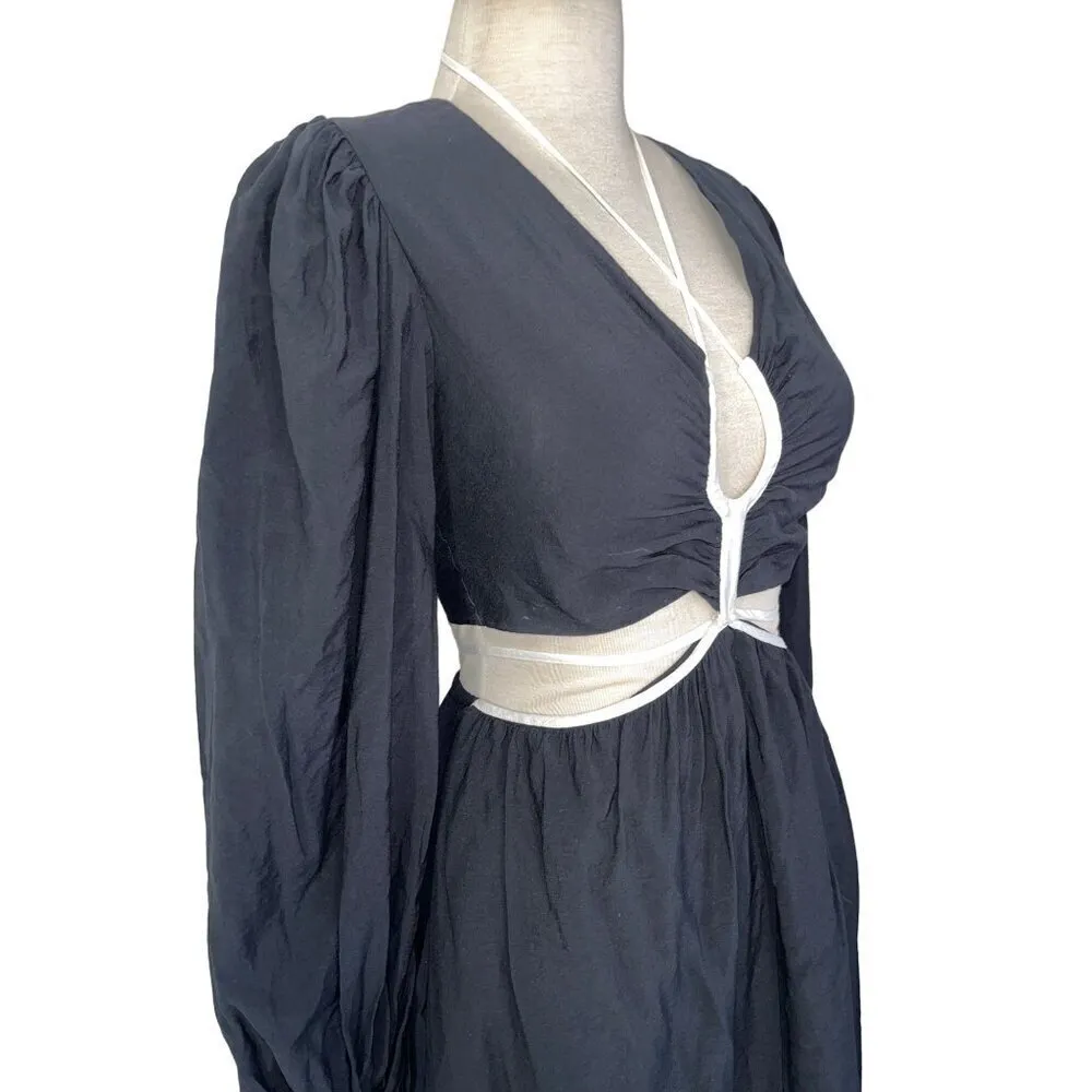 SIMKHAI Tierneigh Maxi Dress in Black Small New Womens Long Gown - Image 5