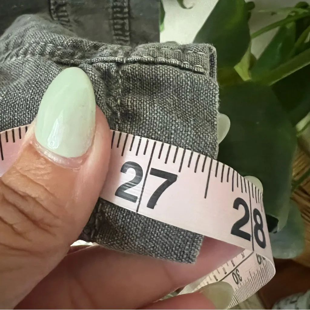 SUNDANCE More Than Cargo Boho Olive Rolled Hem Embroidered Pants Women’s SIZE 14 - Image 10