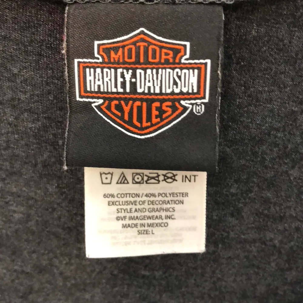 Harley Davidson Graphic Tee Long Sleeve Large - Image 3