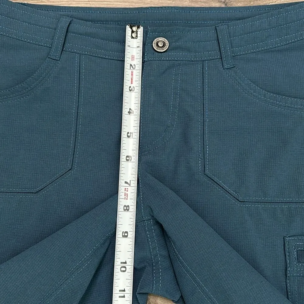 Kuhl Horizn Convertible Blue Stretch Bermuda Hiking Trail Shorts Size 6 - Image 9