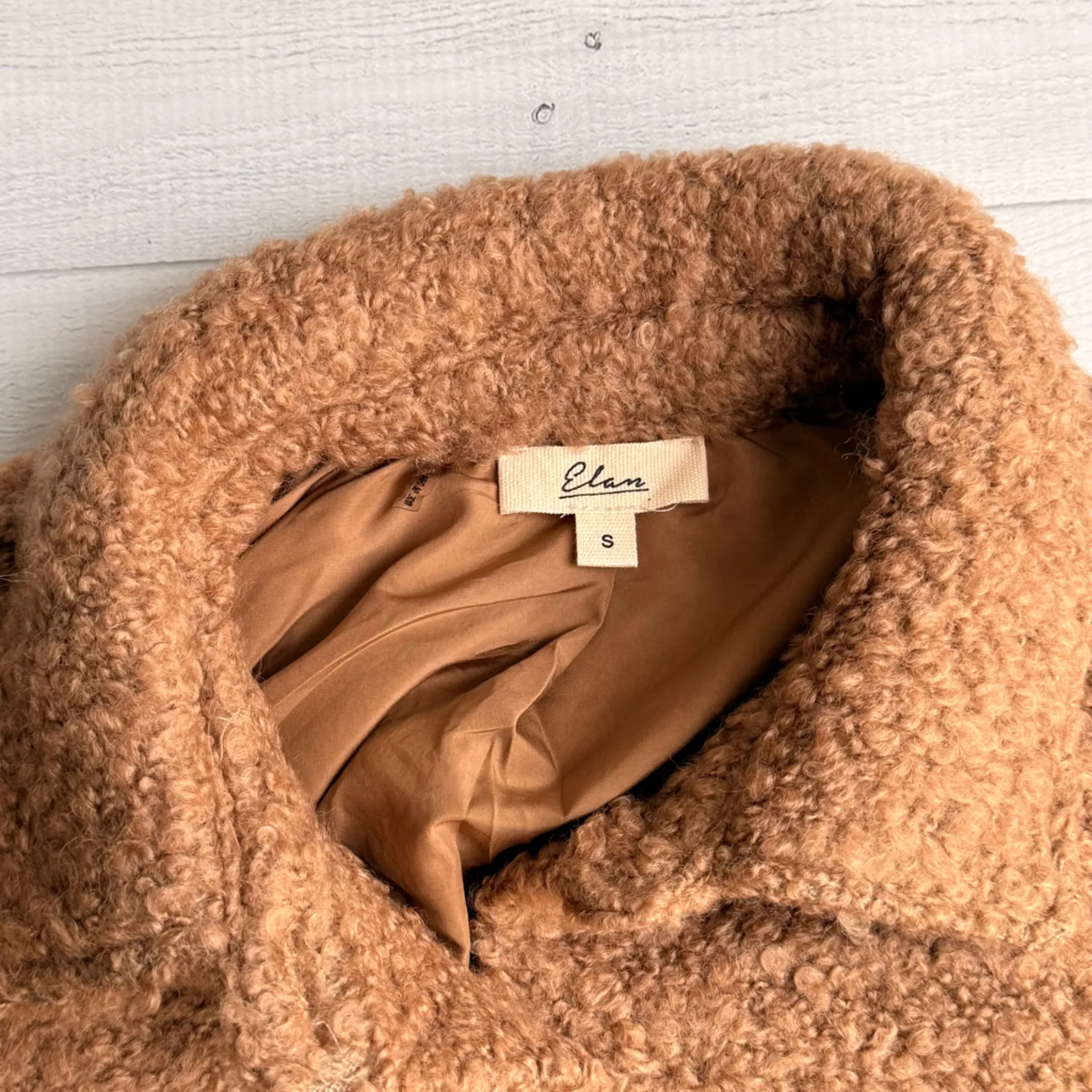 NWOT Elan Tan Sherpa Jacket Size S - Image 6