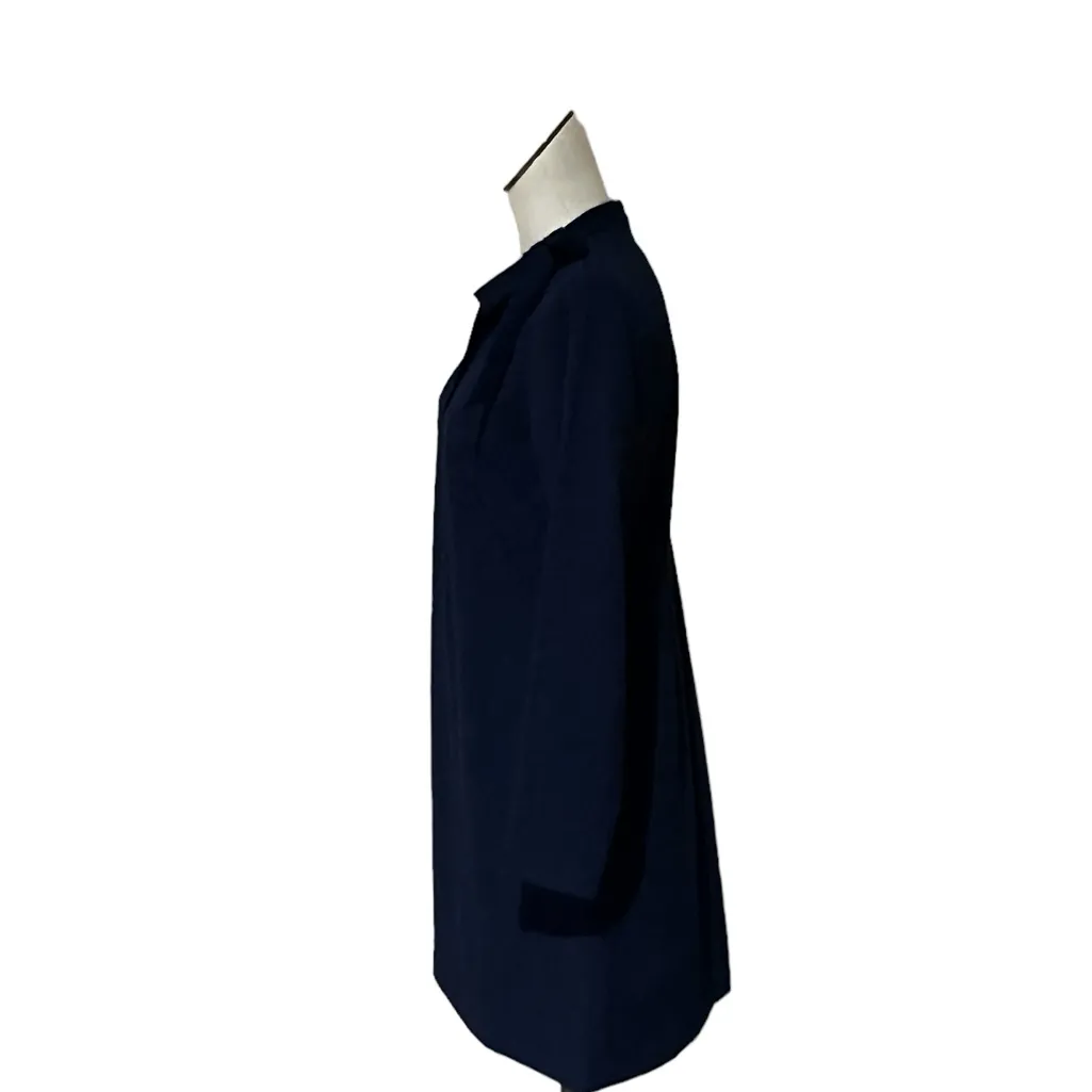 NWOT Calvin Klein Scuba Crepe Long Sleeve Mock Neck Bow Sheath Dress - Image 4