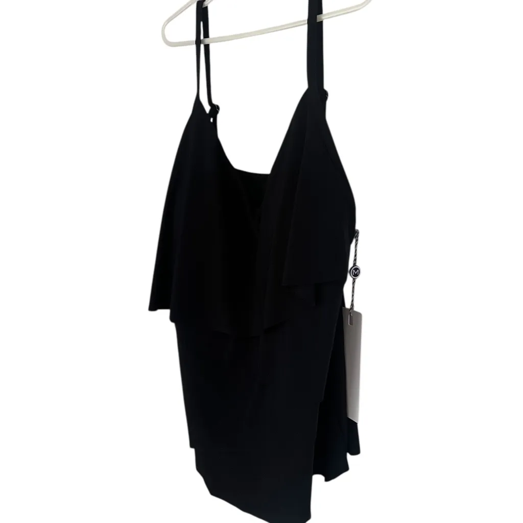 MiracleSuit Chloe Black Tankini Swim Top Size 10 NWT - Image 7