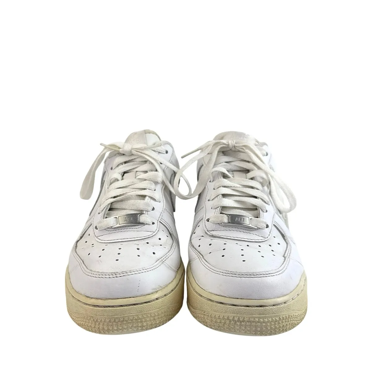 Nike Air Force 1 Men's White Low Top Lace Up Sneakers Athletic Running Shoes 9.5 - Image 2