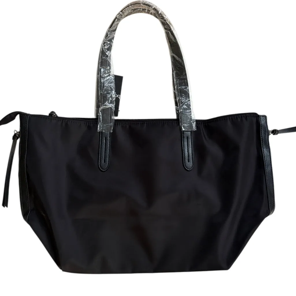 NEW Botkier Bond Tote Bag Black Nylon - Image 8