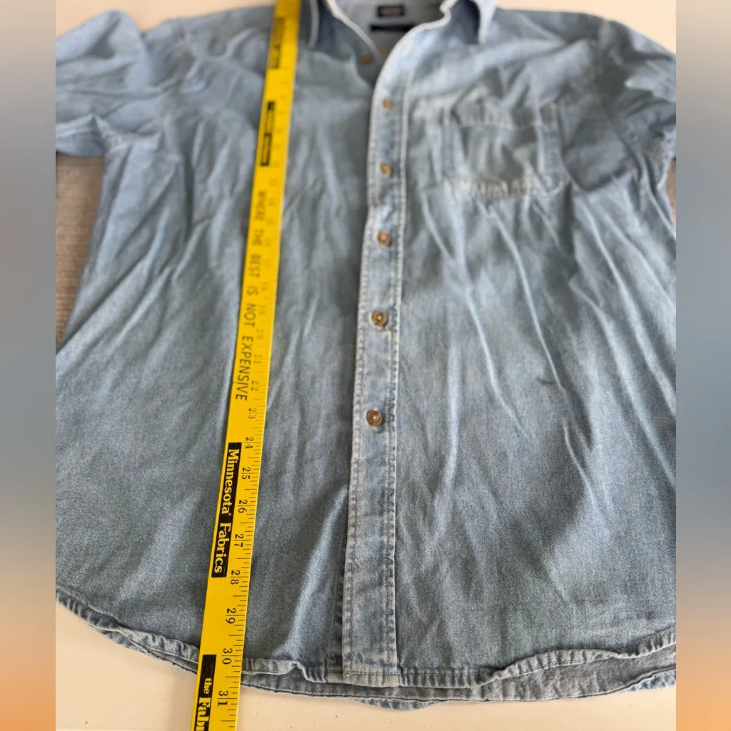 Vintage Dockers Light Blue Denim Jean Short Size Large - Image 10