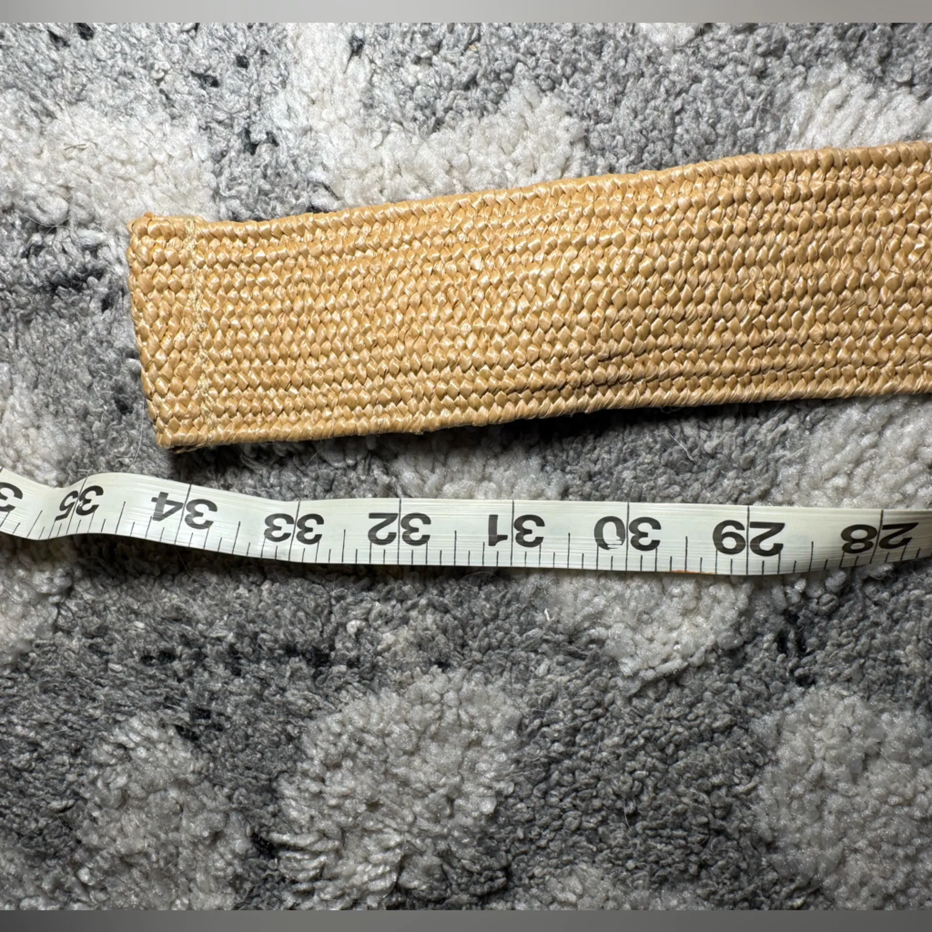 Western Boho Tan Raffia Straw Hay Belt⭐️ - Image 2