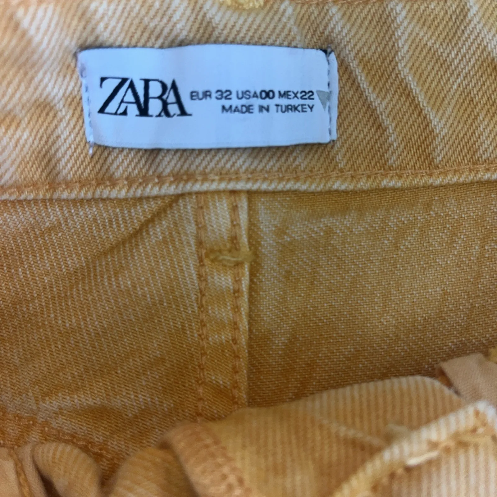 Zara Women's High Rise Casual Wide Leg Orange Casual Jeans 00 - Image 2