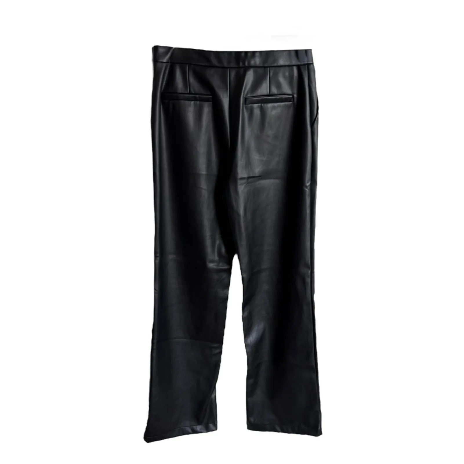 Elodie Black Faux Leather Pants‎ Women's Size Medium - Image 4