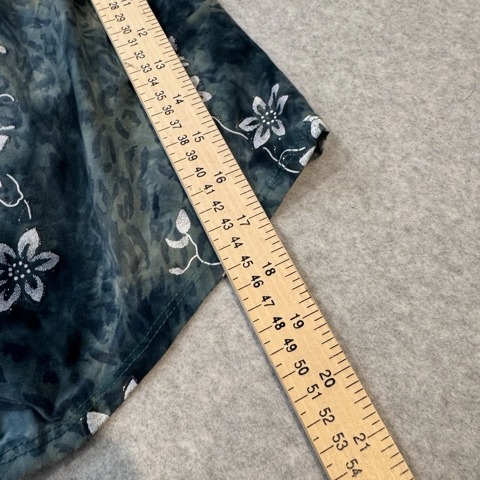 Vintage Y2K Brittany Black Top Womens 1X Green Forest Fairy Sparkle Tie Dye - Image 13