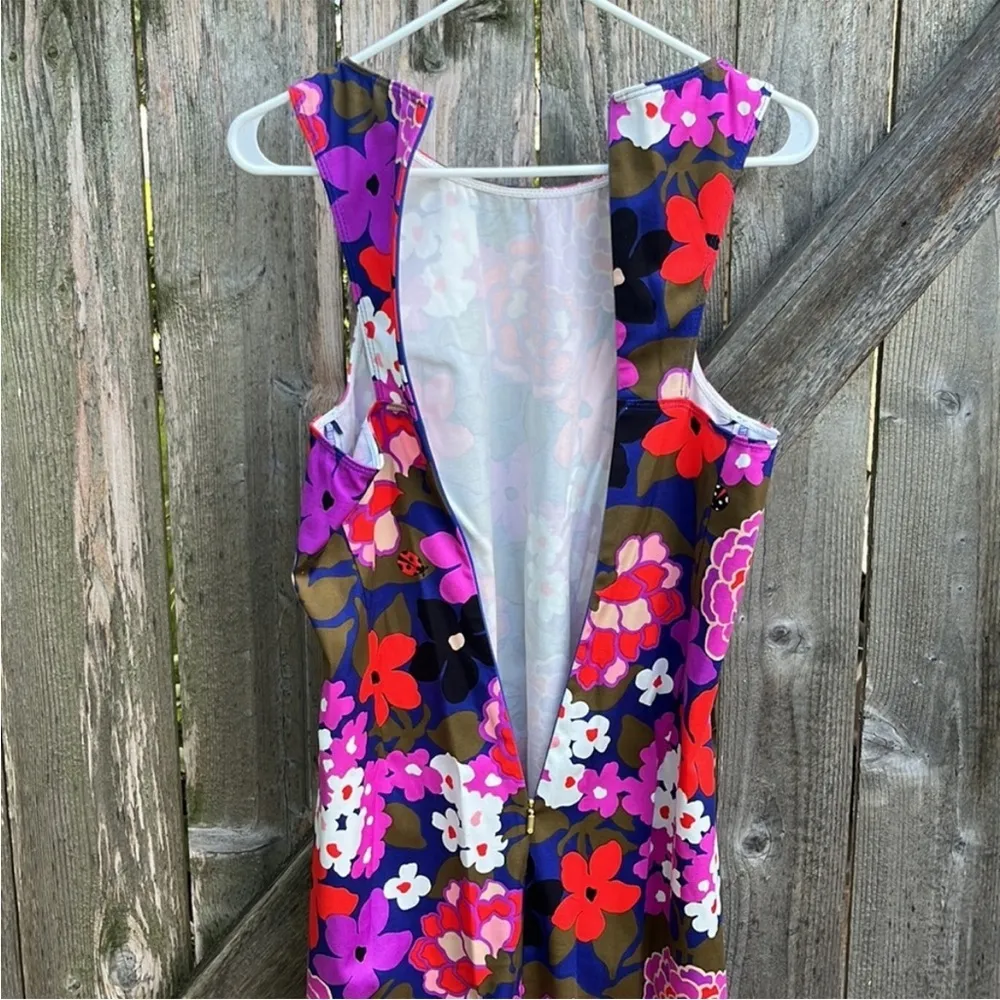 Like New Trina Turk Cosme Greenhouse Floral
Stretch Racerback Dress Size 8 - Image 7