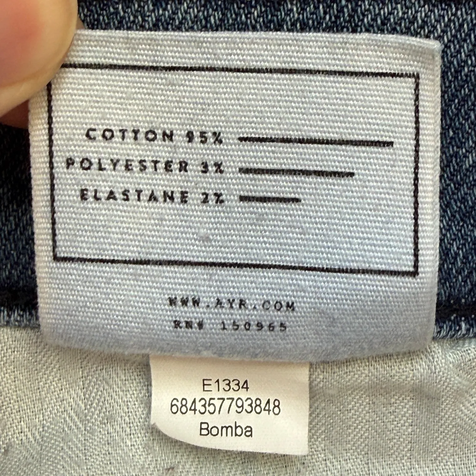 AYR Women's Sz 29 The Bomb Pop Straight Jean Jean in Bomba Light Wash Raw Hem - Image 10