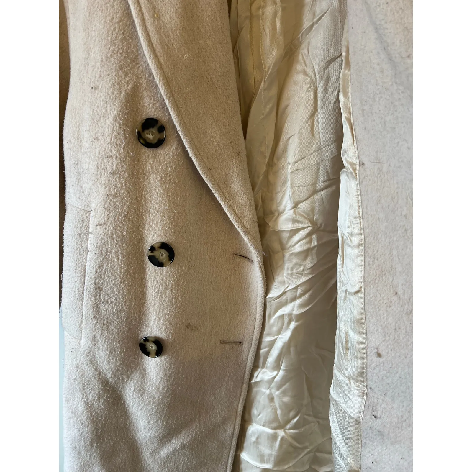 Massimo Dutti  Mid-Length Wool Blend Coat - Image 6