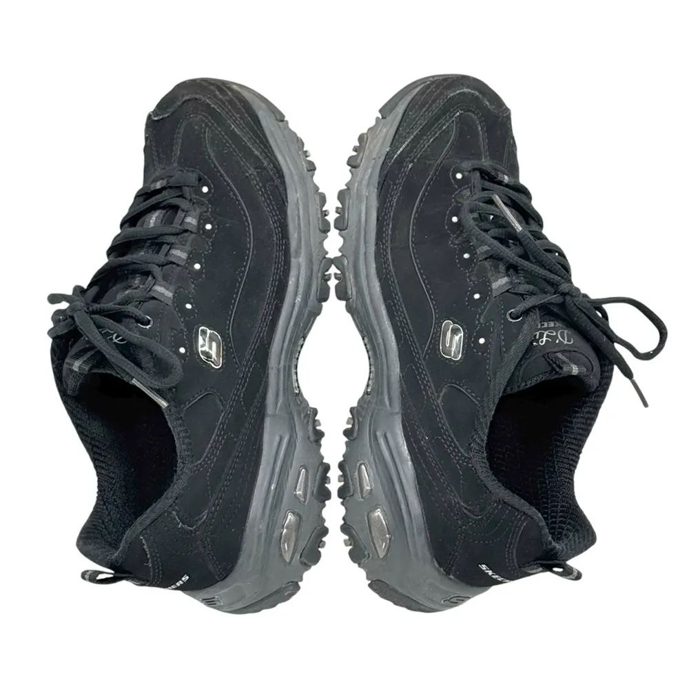 Skechers Women's Black D'Lites-Play on Fashion Sneaker - Size 7.5 - Image 12