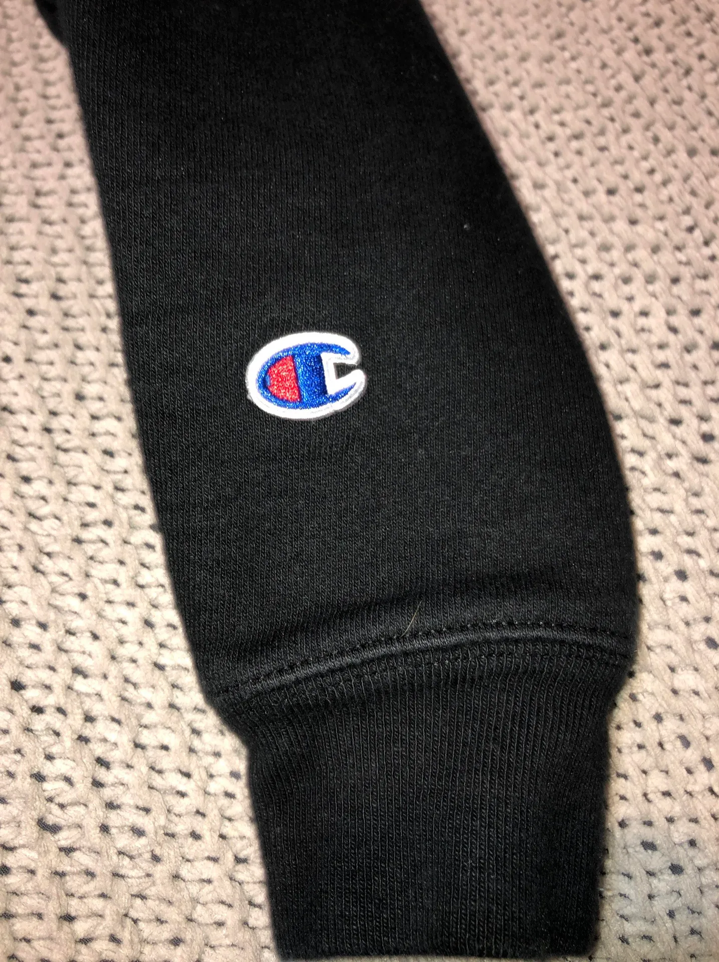 Champion Black Hoodie - Image 3