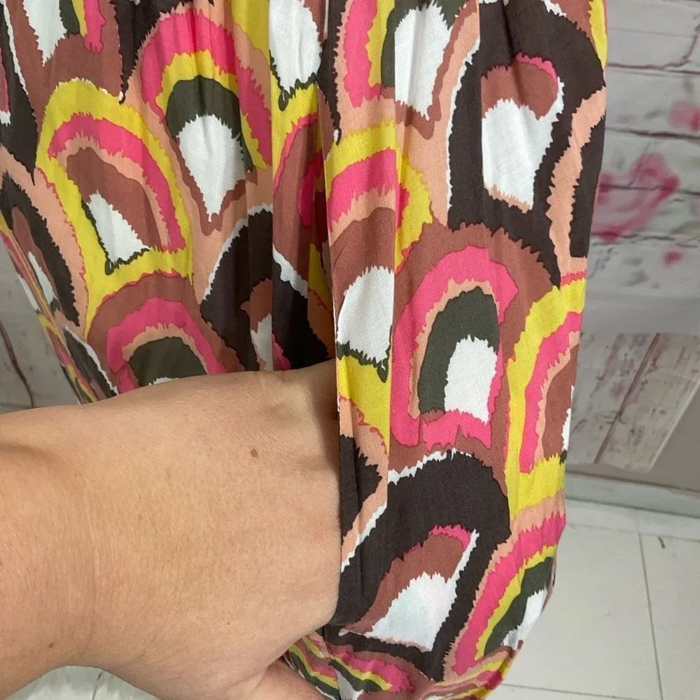 Boden sleeveless retro 70’s vibe summer casual day dress Size 6 - Image 5