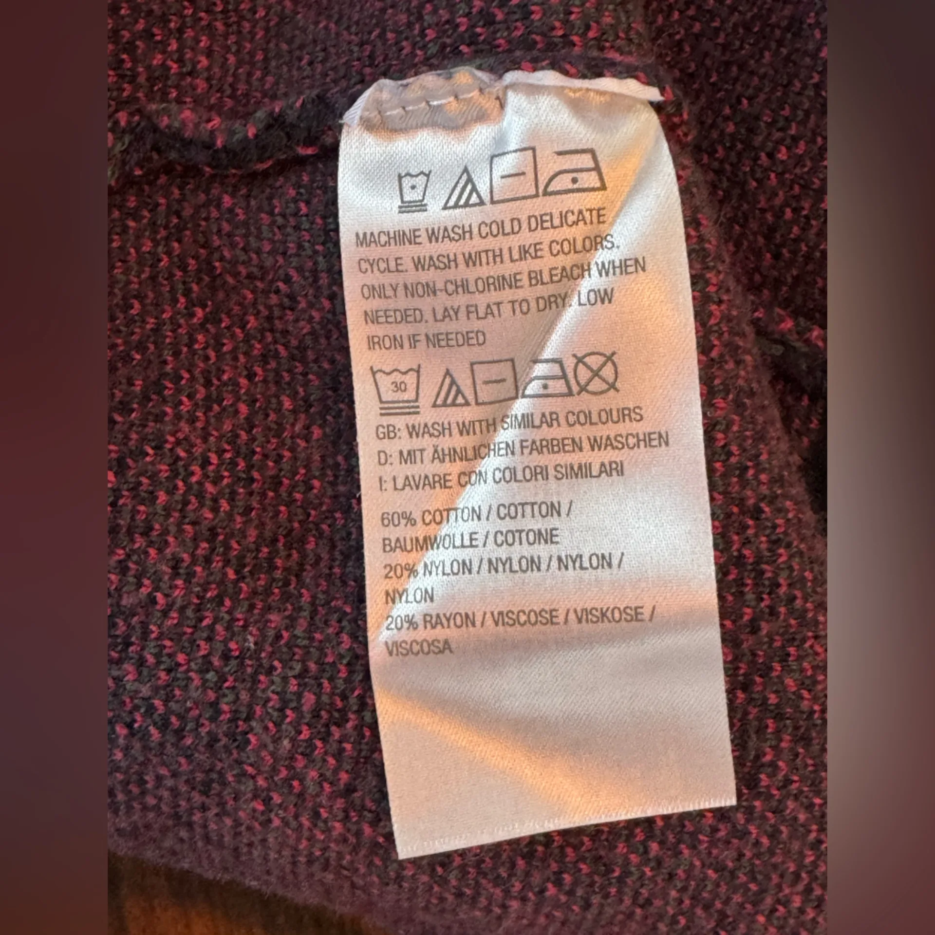 Isaac Mizrahi Women's Plaid Cardigan - Navy and Pink large - Image 7