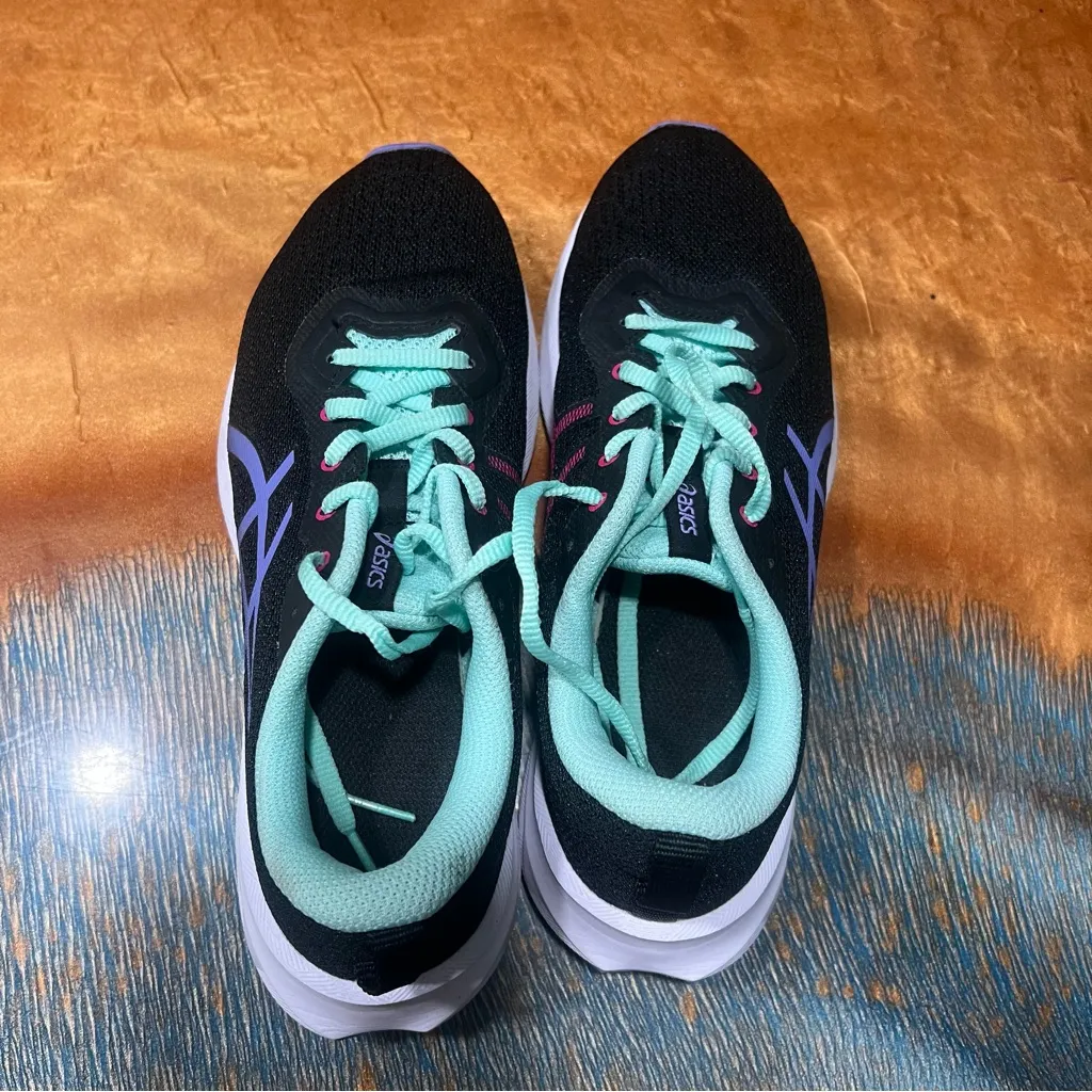 ASICS versablast 2 Running Shoes Black purple Teal Running Shoes size 7.5 - Image 4