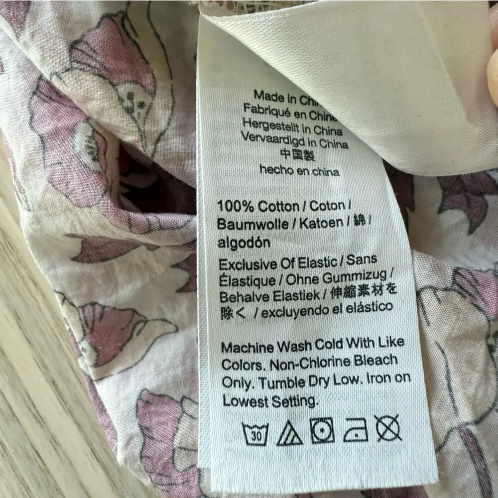 J. Crew liberty butterfield poppy romance long sleeve Pink Floral Blouse size S - Image 5