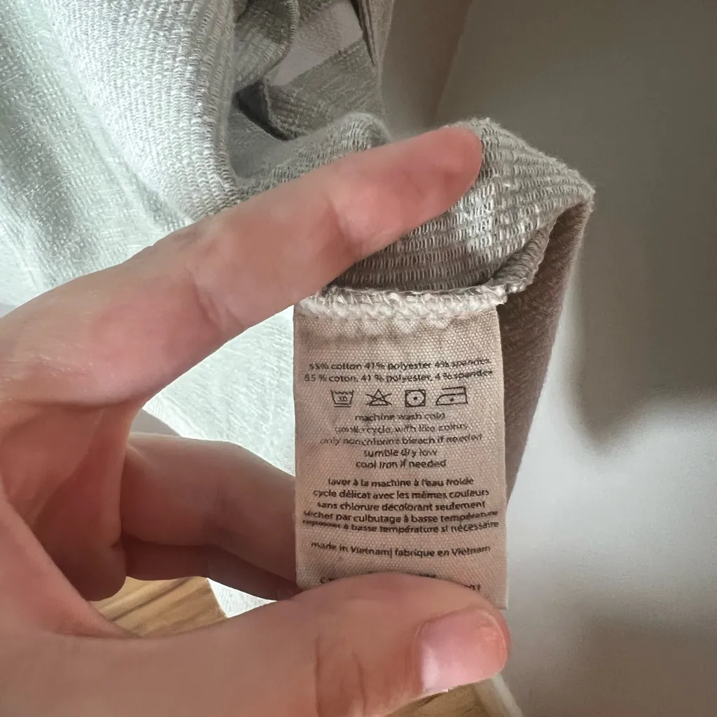 Donni Anthropologie Cardigan Womens OSFA Ribbed Stripe Open Front Jacket Pockets Green Size undefined - Image 4