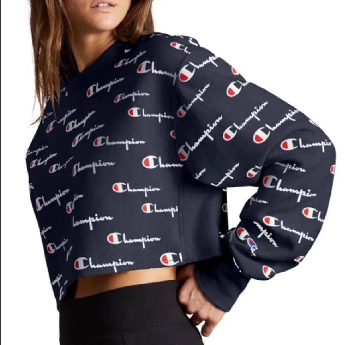 NWT  Reverse Weave Cropped Sweatshirt - Image 2