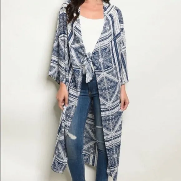 Front Tie ‎ Kimono - Image 2