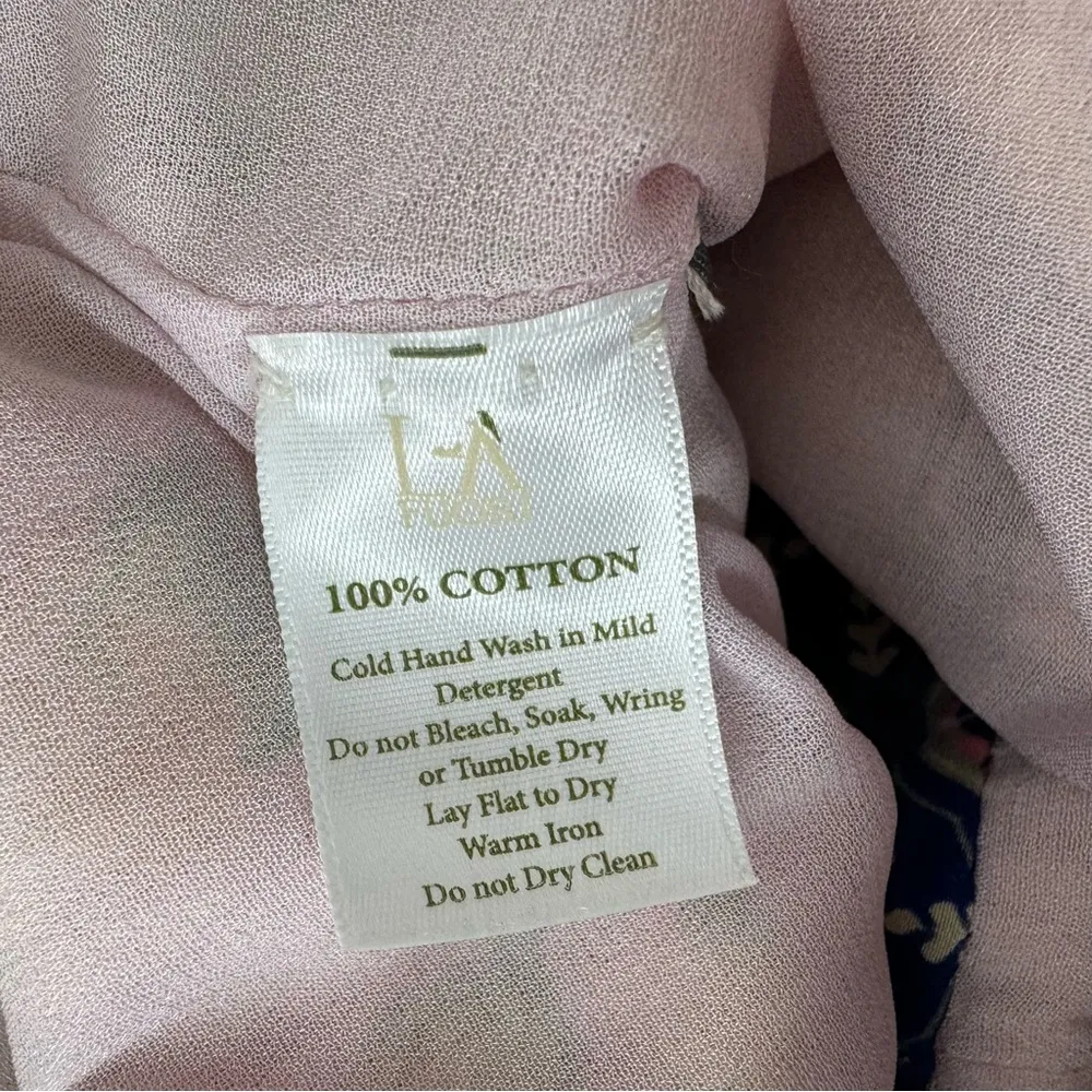 La Fuori Tropical Rhinestone Crystal Embellished Cotton Shorts Large Pink - Image 10