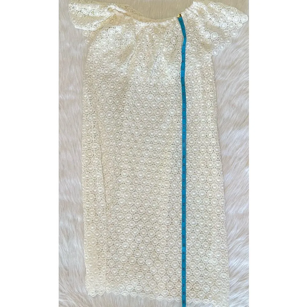 NWT Eberjey Mediterranean Dream Elaina Midi Cloud Dress Size Medium Crochet - Image 5