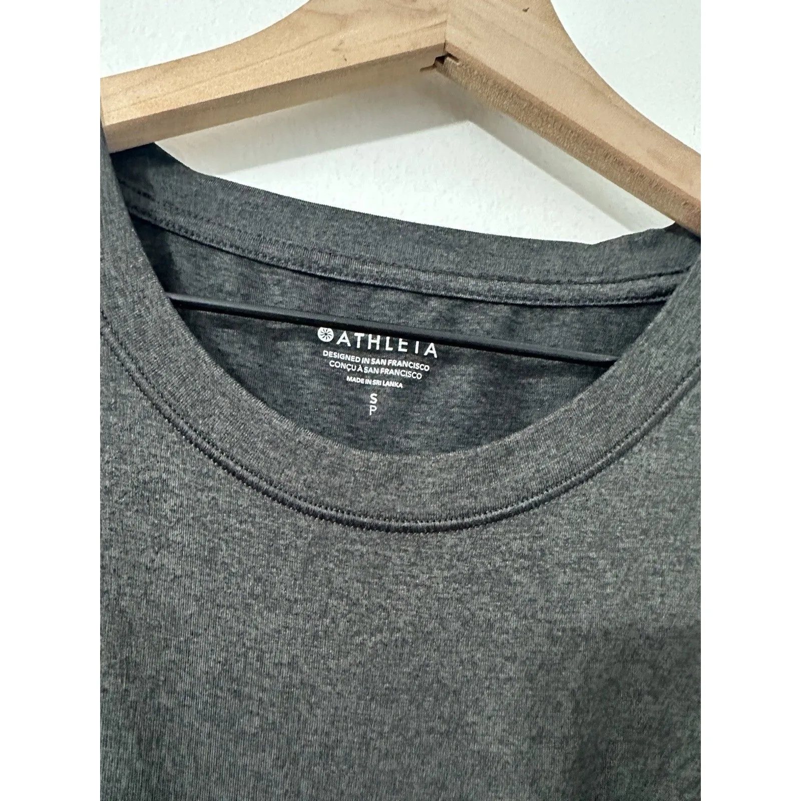 Athleta Uptempo Top Long Sleeve Athletic Tunic Heathered Gray Small Shirt - Image 4