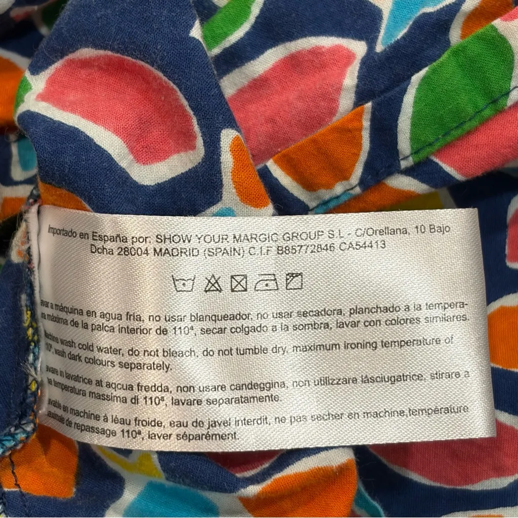 Compania Fantastica Cotton Poplin Swimming With The Fish Sleeveless Dress Large - Image 9