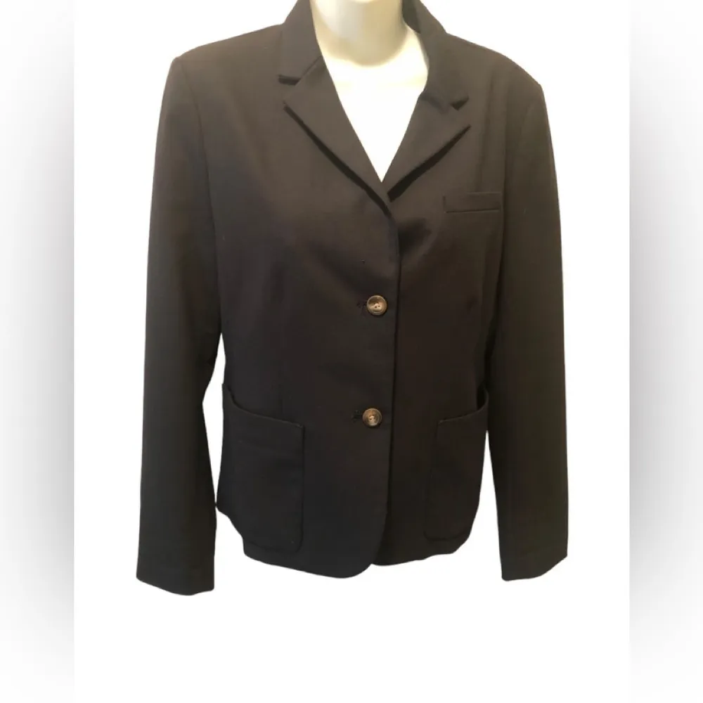 Gap The Classic Academy Uniform Blazer Sz. 12 Navy Blue 2 Button Pockets Lined - Image 2