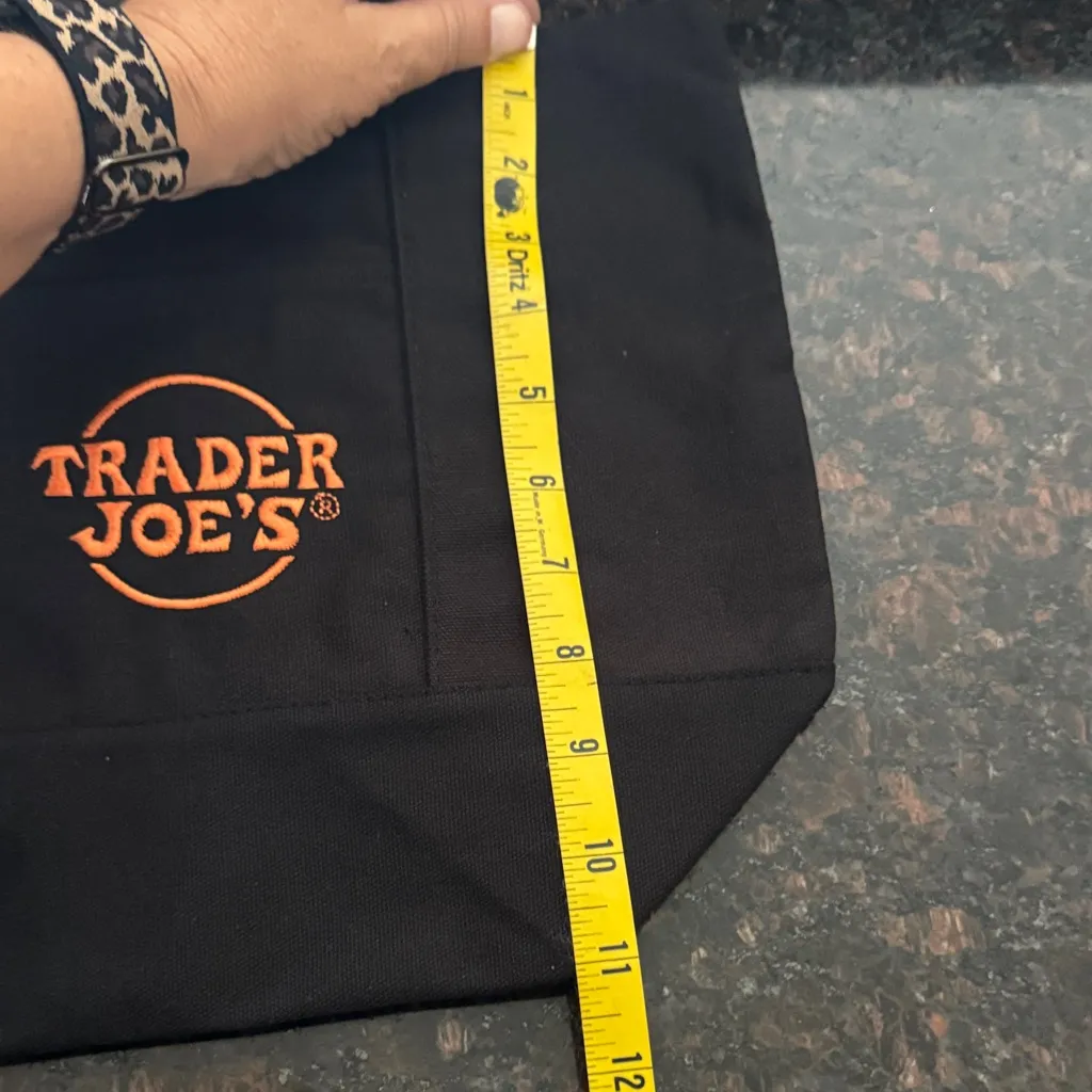 Black & Orange Trader Joe’s Tote Bag - Image 6