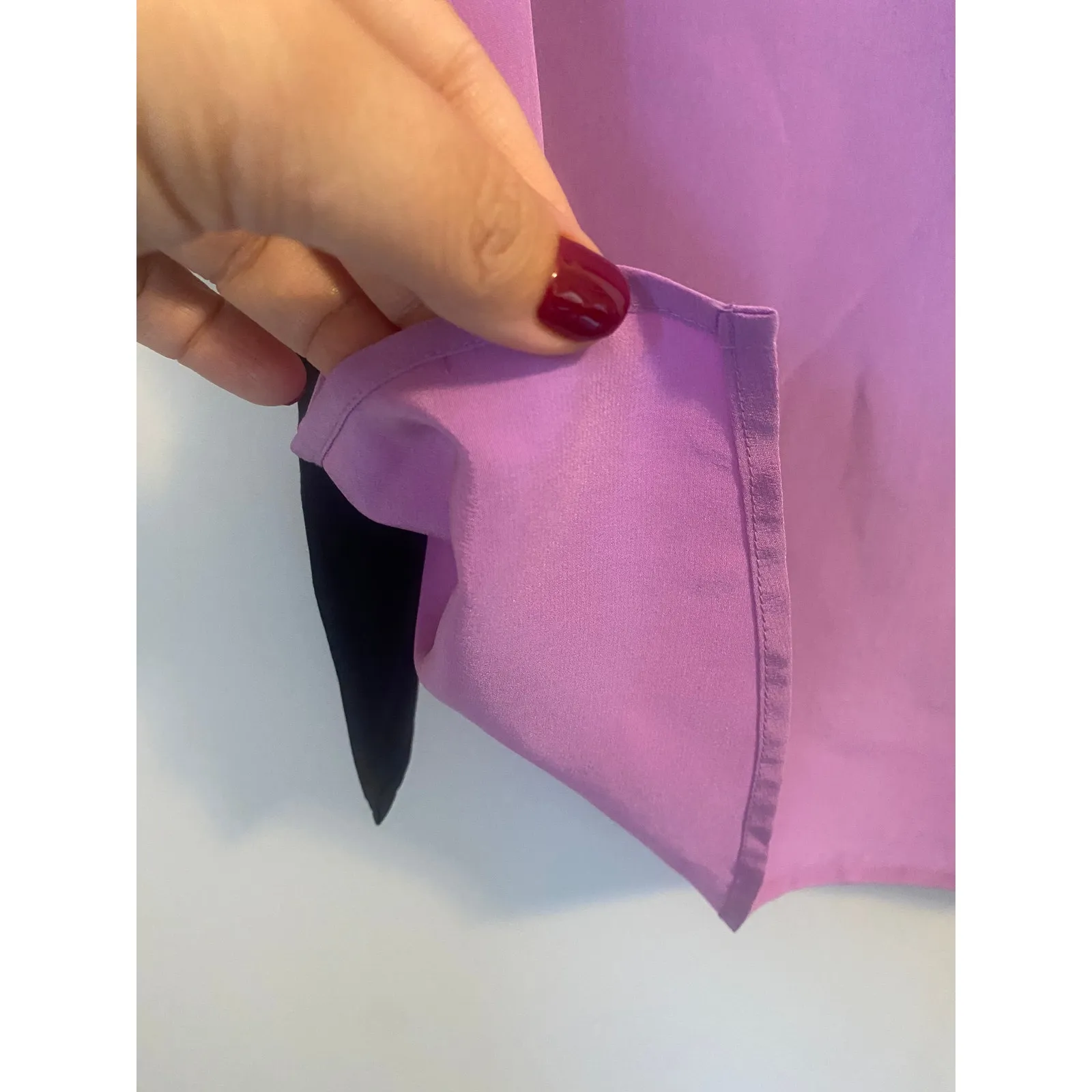 Vintage 80's Bob Mackie Wearable Art Tank 100% Silk Womens L Pink and Black - Image 4