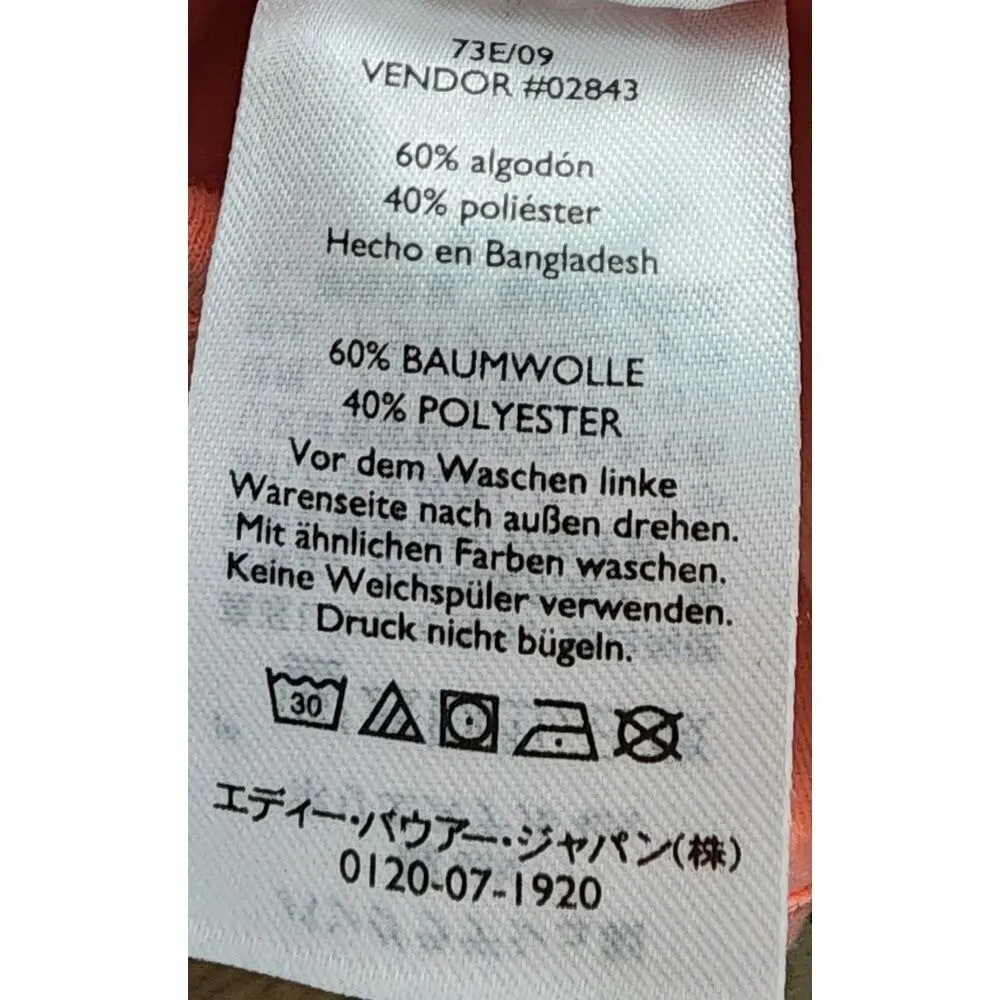 Eddie Bauer Coral Pink 3/4 Sleeve‎ Relaxed Fit Top Casual Comfort Spring Summer - Image 5