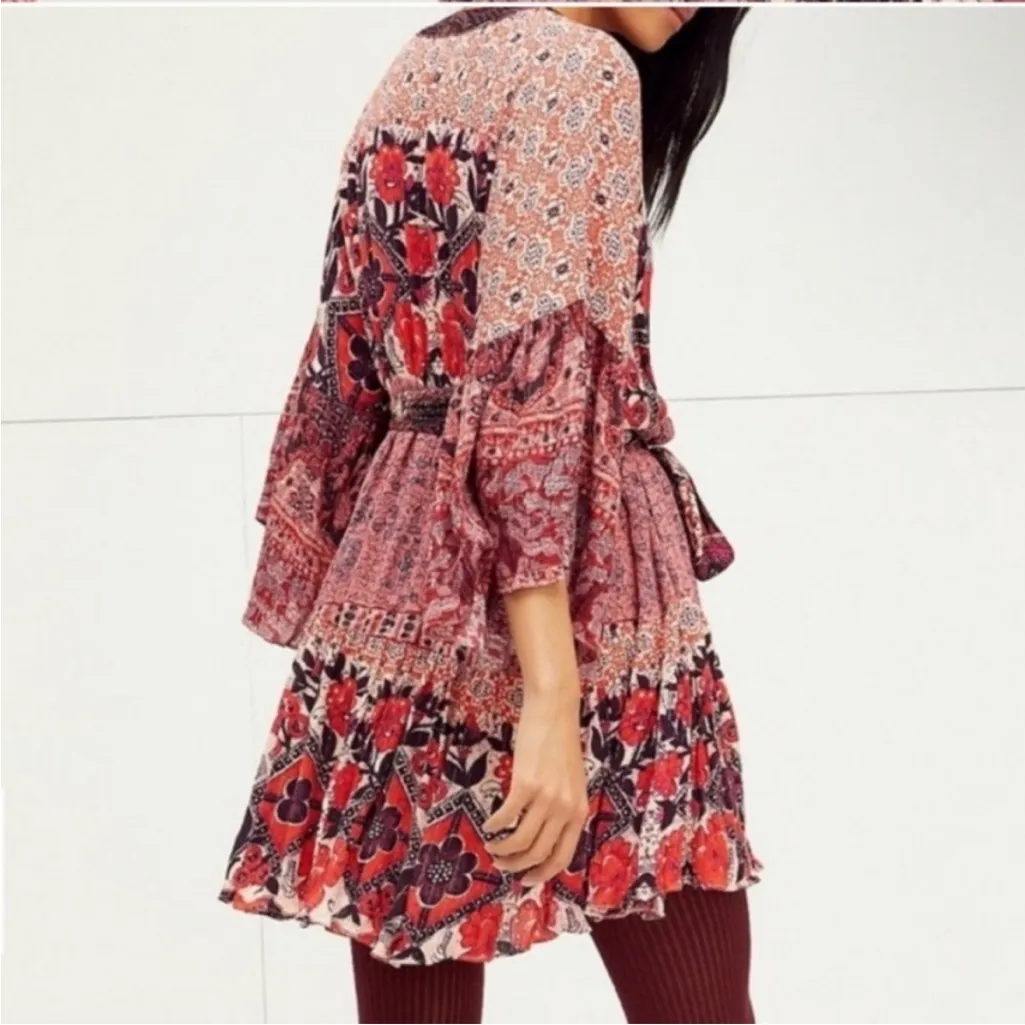 Free People Gypset Kimono Metallic Tunic Dress in XS - Image 2