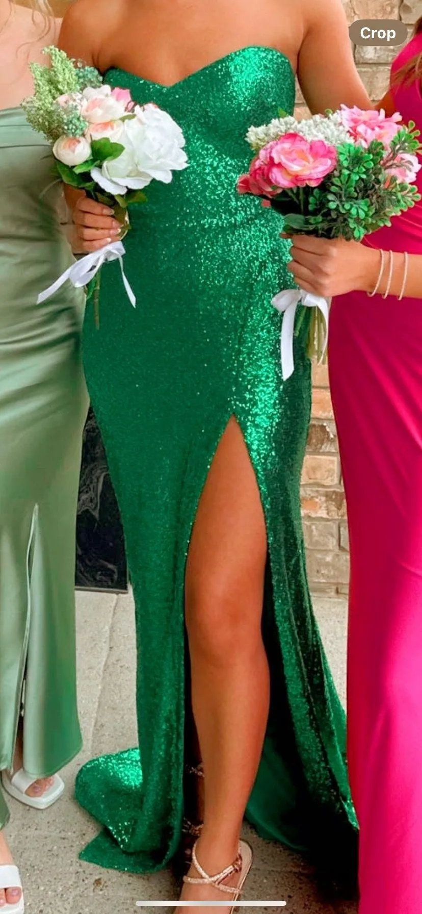 Green Prom Dress - Image 2