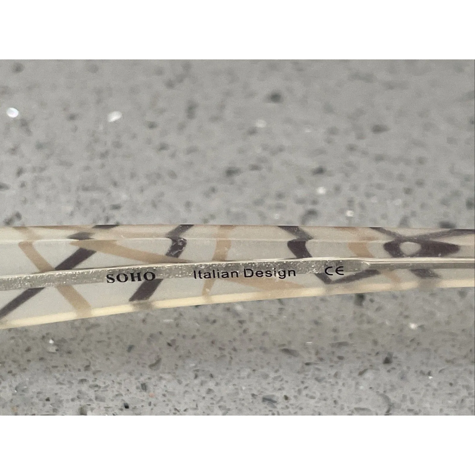 SOHO EYEGLASSES FRAMES ONLY Half RIM 49-18-135 Brown 6145 Rectangle Red - Image 7