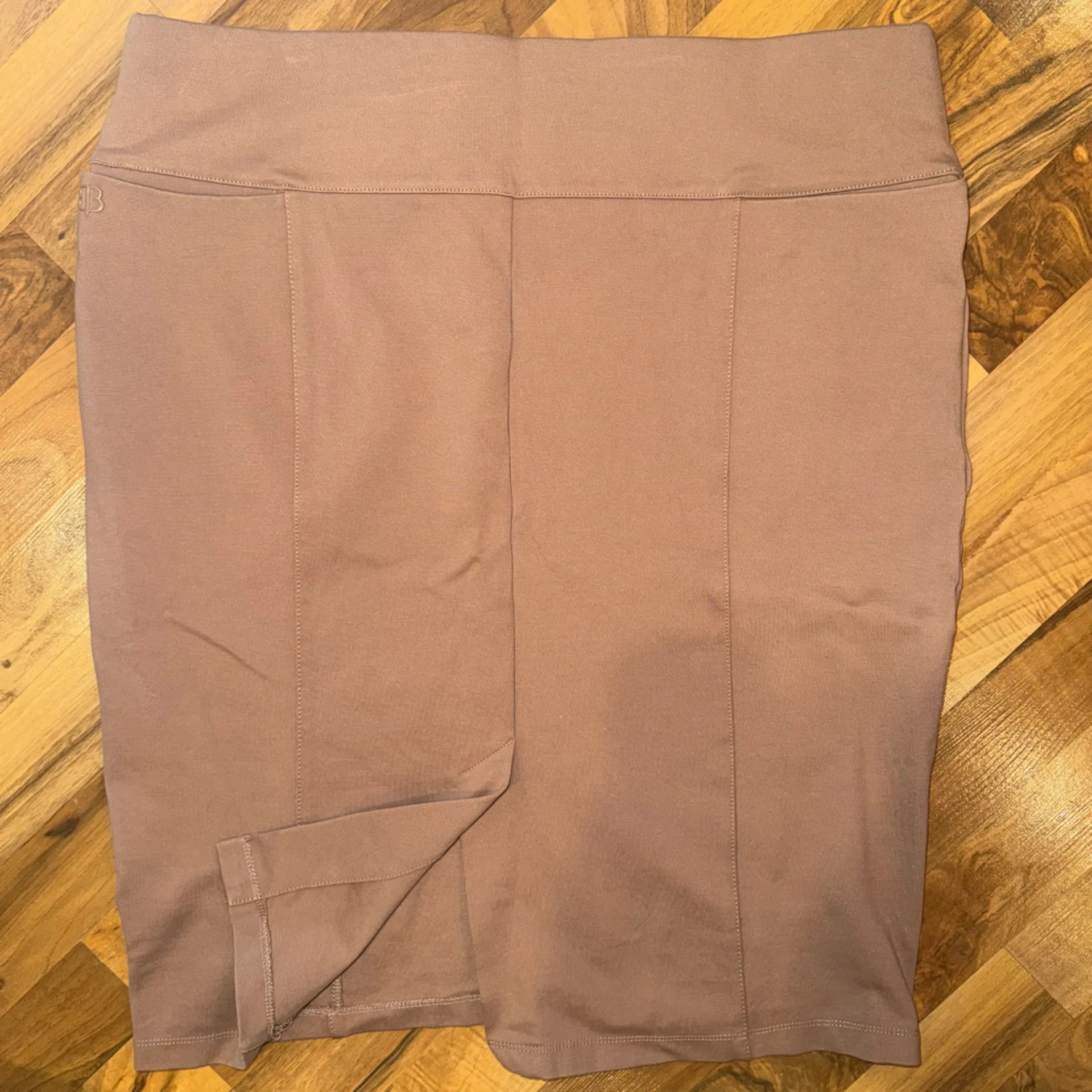 Betabrand women’s fitted pencil style khaki tan stretch skirt 2XLP plus‎ career - Image 3