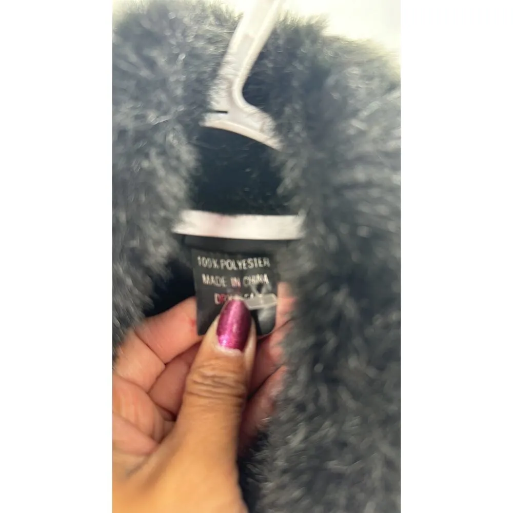 Cejon Accessories Inc. Black Faux Fur Vest Size L western cabin Colorado chic Size L - Image 4