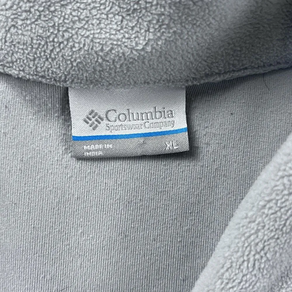 Columbia Womens XL Polyester Long‎ Sleeve Light Weight Pull Over 1/4 Zip Gray - Image 5