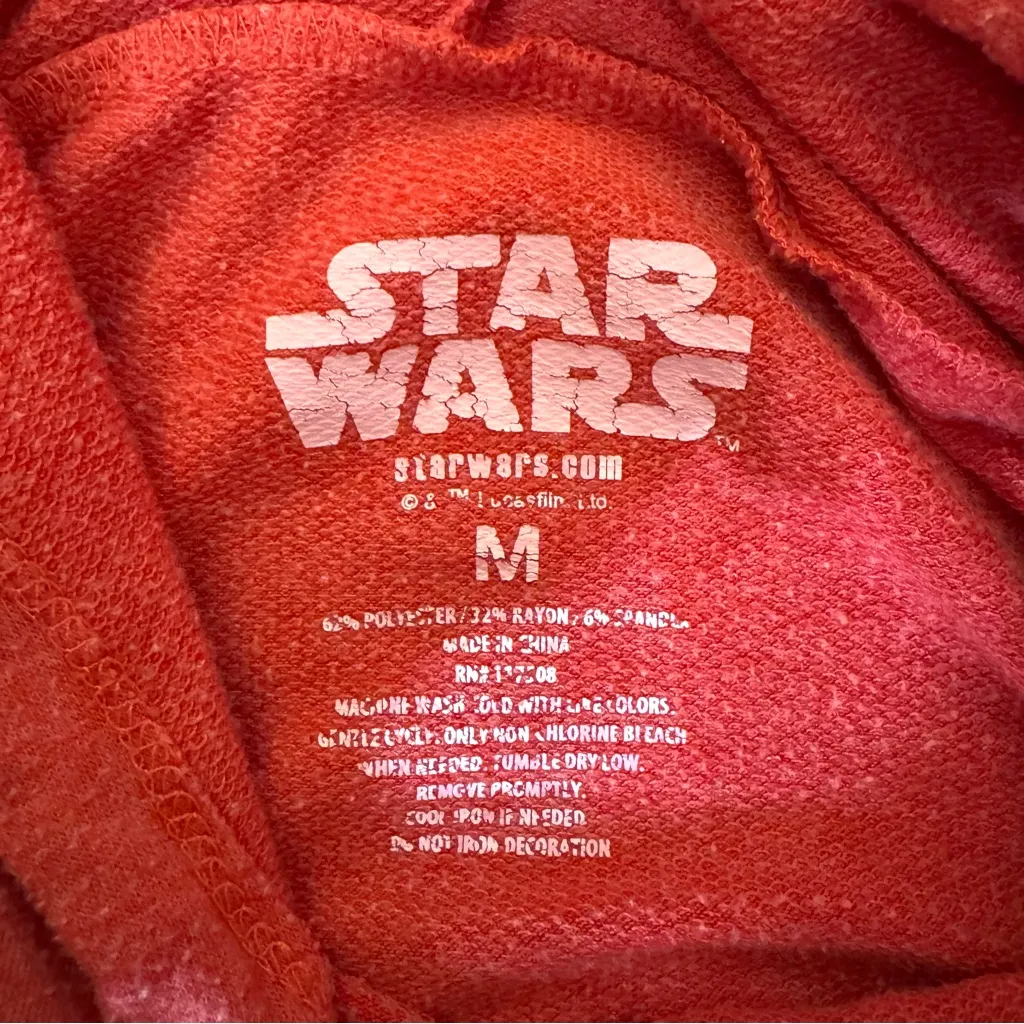 STAR WARS “I Love You to the Moon and Back” lightweight pullover hoodie, size M - Image 6