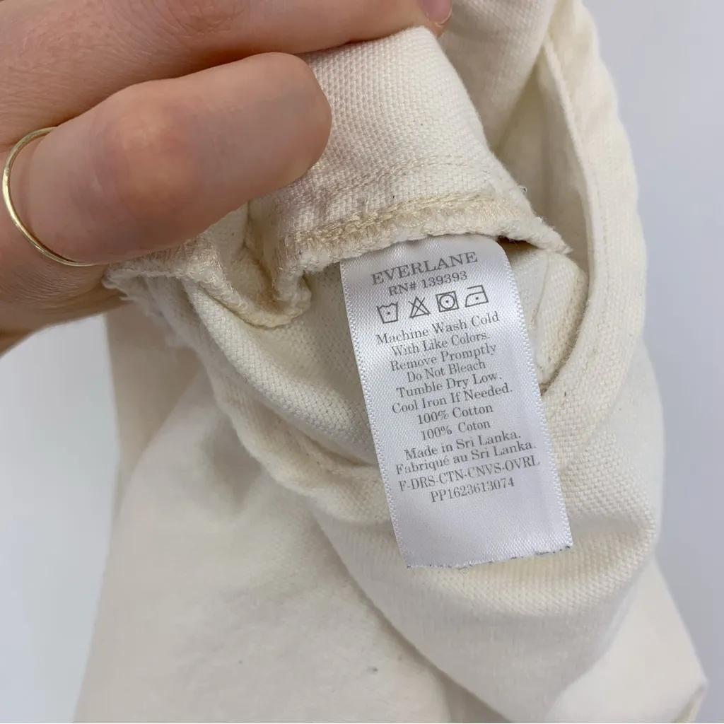 EVERLANE The Canvas Overalls Ecru 4 - Image 7