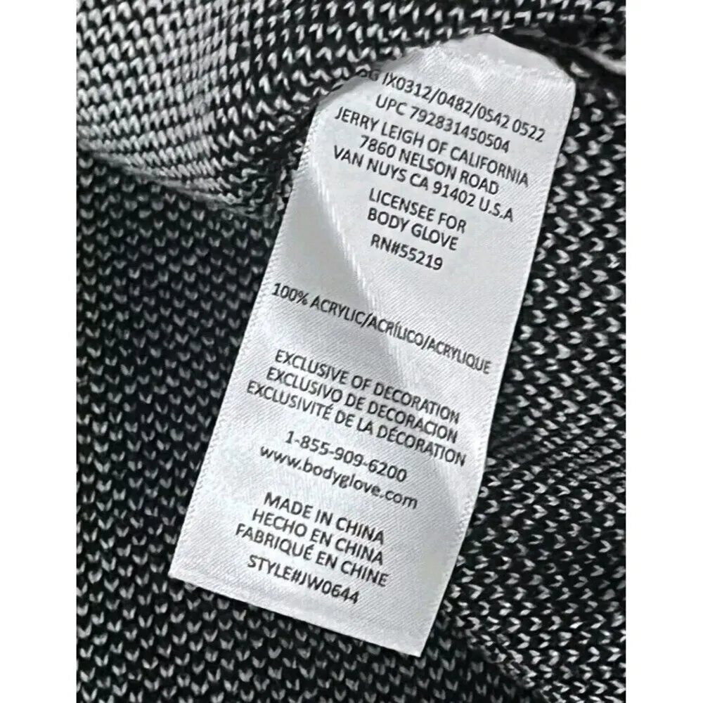 Body Glove Womens Born to Chill Screen Print Sweater Size Small NWT - Image 6