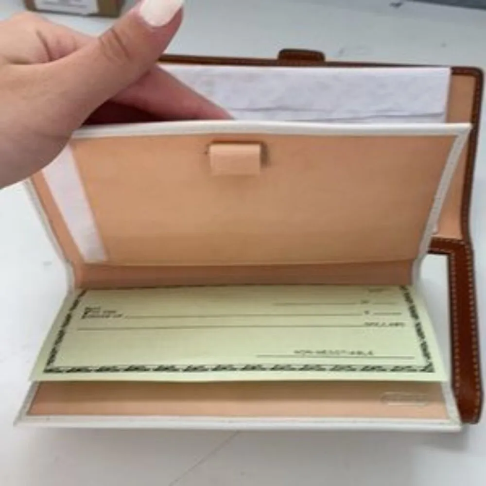 Coach Soho Y2K Buckle Wallet Envelope White Nutmeg Trifold - Image 8